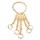 Gothic Punk Hand Skull Skeleton Bracelet Bangle Halloween Accessories