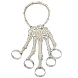Gothic Punk Hand Skull Skeleton Bracelet Bangle Halloween Accessories