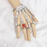 Gothic Punk Hand Skull Skeleton Bracelet Bangle Halloween Accessories