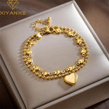 316L Stainless Steel Bracelet LOVE Heart Accessories for Women