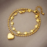 316L Stainless Steel Bracelet LOVE Heart Accessories for Women
