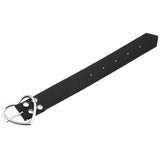 Leather Heart Bracelet Goth Cuff Gothic Rivet Buckle Wristband