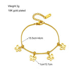 316L Stainless Steel Women Bracelet Butterfly Style Hollow Out Women's Bracelet