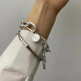 Alloy Bracelet Two-piece Combination Temperament Jewelry