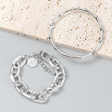 Alloy Bracelet Two-piece Combination Temperament Jewelry