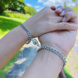 2pcs/set Handshake Magnet Couple Bracelet Friendship Charm Jewelry