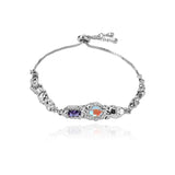 Colorful Stone Irregular Chain Bracelet for Women