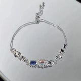 Colorful Stone Irregular Chain Bracelet for Women