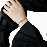 Colorful Stone Irregular Chain Bracelet for Women