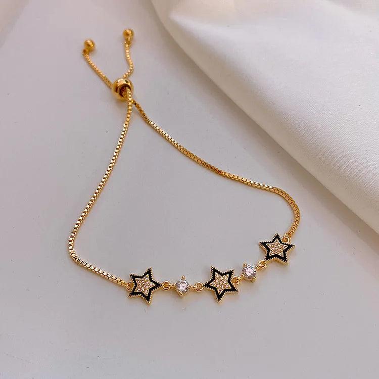 Korea Five-pointed Star Bracelet Adjustable Women's Jewelry