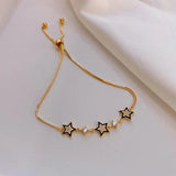 Korea Five-pointed Star Bracelet Adjustable Women's Jewelry