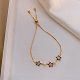 Korea Five-pointed Star Bracelet Adjustable Women's Jewelry