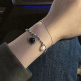 Mewanry Silver Bracelet Love Pearl Party Jewelry