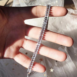 Uilz Bracelet Women Multicolor Zircon Wedding Bride Adjustable Jewelry