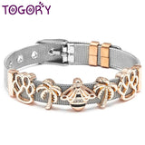 Stainless Steel Mesh Bracelet with Unicorn Beads Charm