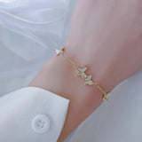 Smart Butterfly Copper Inlaid Zircon Bracelet for Women