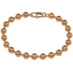 MGFam Smooth Beads Bracelet 18 K Lead and Nickel