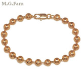 MGFam Smooth Beads Bracelet 18 K Lead and Nickel