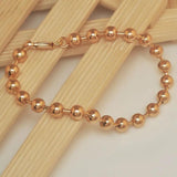 MGFam Smooth Beads Bracelet 18 K Lead and Nickel