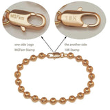 MGFam Smooth Beads Bracelet 18 K Lead and Nickel
