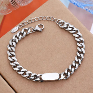 Stainless Steel Chains Bracelet Punk Charm Bangle