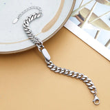 Stainless Steel Chains Bracelet Punk Charm Bangle