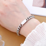 Stainless Steel Chains Bracelet Punk Charm Bangle