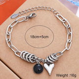 Stainless Steel Chains Bracelet Punk Charm Bangle