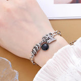 Stainless Steel Chains Bracelet Punk Charm Bangle