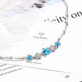 Stars Bracelets Inlaid Zircon Crystal Charm Bracelet Jewelry
