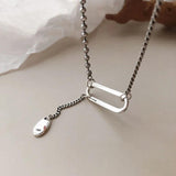 Adjustable Silver Geometric Bracelet for Women S-B459