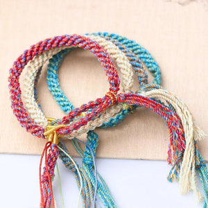 DIY Cotton Couple Bracelets Gift Female Contrast Accessories Women