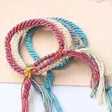 DIY Cotton Couple Bracelets Gift Female Contrast Accessories Women
