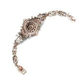 Inlay Gray Crystal Vintage Bracelets for Woman Antique Boho Style Ethnic Bride