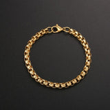 6MM Stainless Plated Pearl Link Bracelet for Men and Women