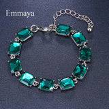 Green Cubic Stone Bracelet - Fashion Party Dress-up