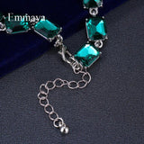 Green Cubic Stone Bracelet - Fashion Party Dress-up