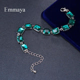 Green Cubic Stone Bracelet - Fashion Party Dress-up