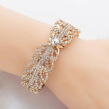 Crystal Punk Bracelet Rhinestone Jewelry Bridal Charm Bracelets