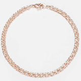 4mm 585 Rose Gold Venitian Link Bracelet
