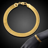 5MM Snake Bracelets for Women Girls Herringbone Link Chain Bangle