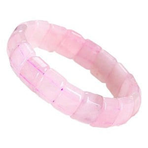 Natural Stone Crystal Beaded Bracelet Elastic Rope Healing Jewelry