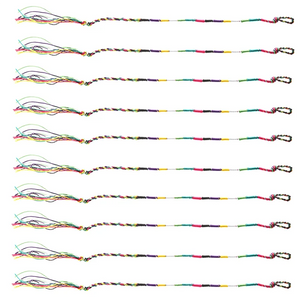 9 Hippie Style Braided Thread Friendship Bracelets Radom