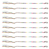 9 Hippie Style Braided Thread Friendship Bracelets Radom