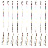 9 Hippie Style Braided Thread Friendship Bracelets Radom