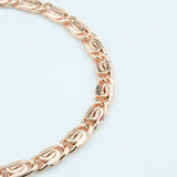 5mm Rose Link Snail Bracelet Jewelry Couple