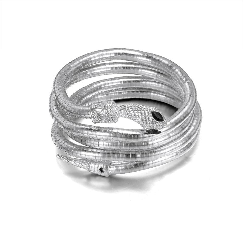 Punk Snake Necklace DIY Folding Bracelet Men Women Adjustable Chain