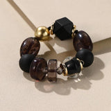 Colorful Beaded Chain Link Bracelet