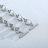 DICOTICO Stainless Steel Link Bracelet Women O Chain Hiphop/Rock Party Jewelry