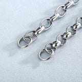DICOTICO Stainless Steel Link Bracelet Women O Chain Hiphop/Rock Party Jewelry